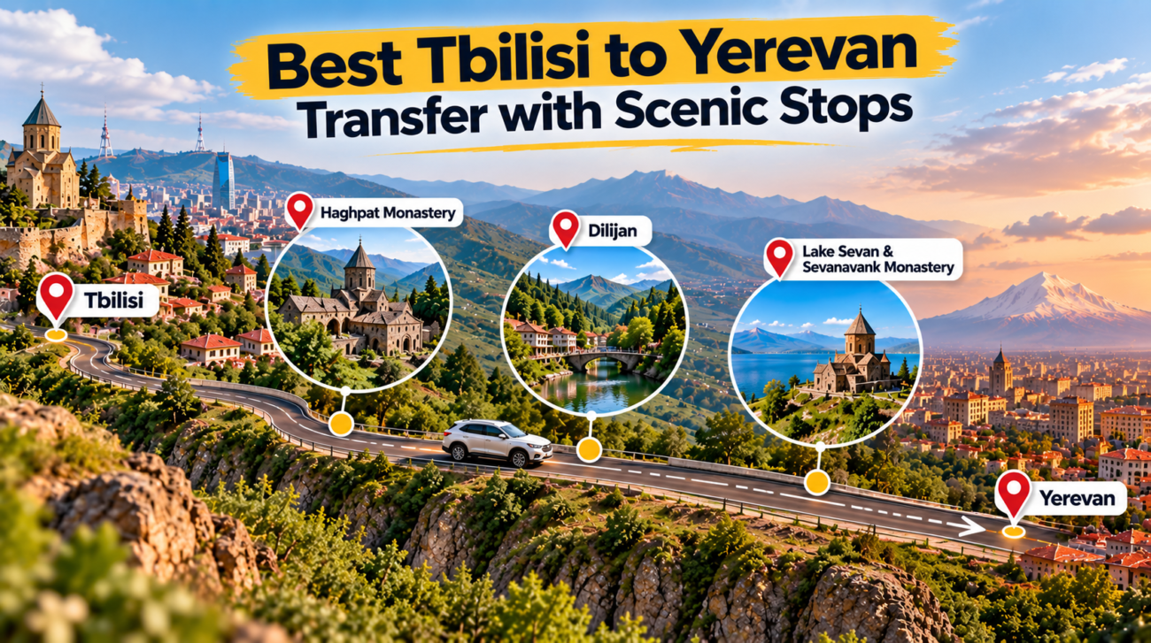 tbilisi to yerevan transfer scenic haghpat dilijan sevan