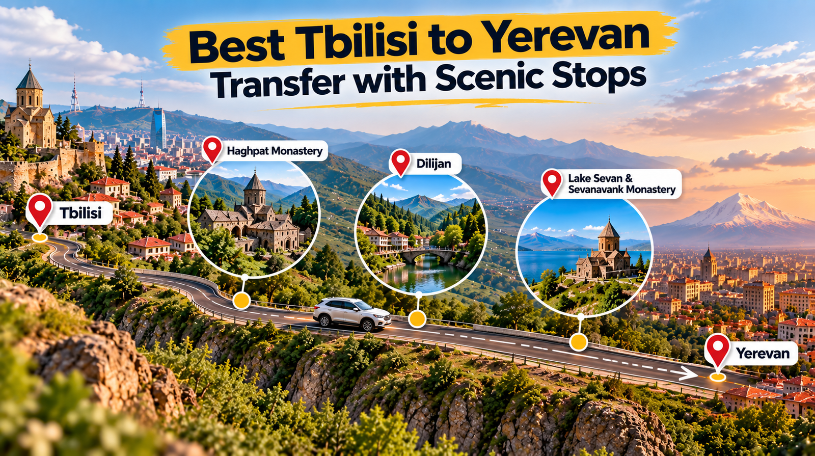 tbilisi to yerevan transfer scenic haghpat dilijan sevan